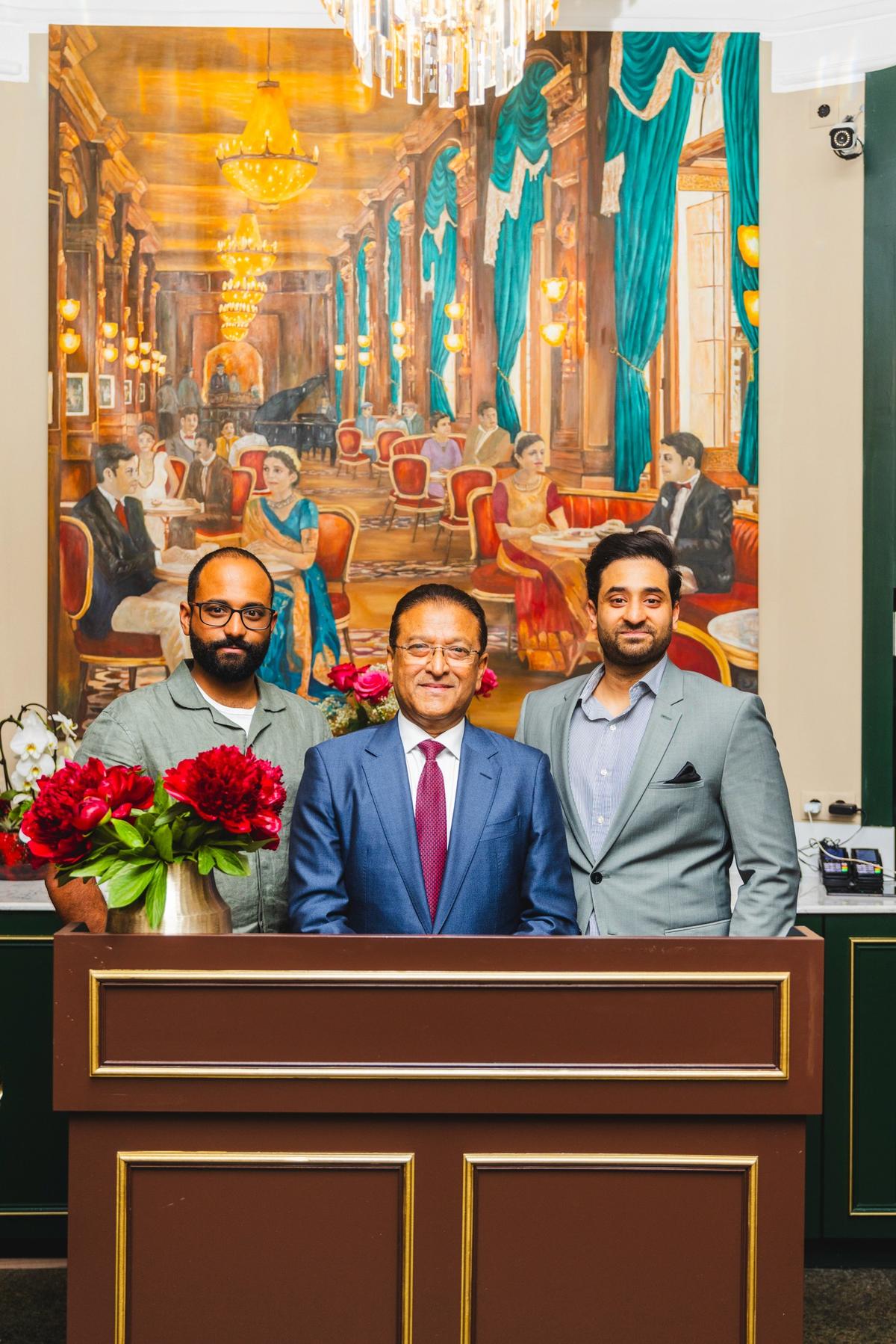 Sufian and family at In-Dish restaurant